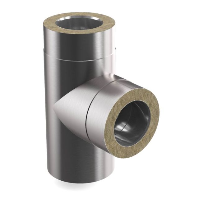 Steck-Fit Feuerungsanschluss / T-Element Ø 100-130-150-180-200 mm