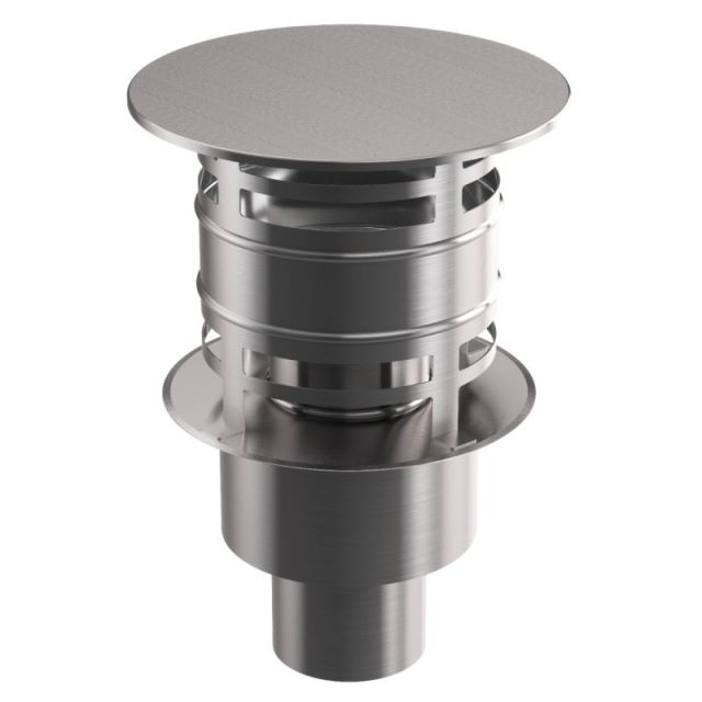 Regenhaube mit Windschutz Ø100-130-150-180-200 mm