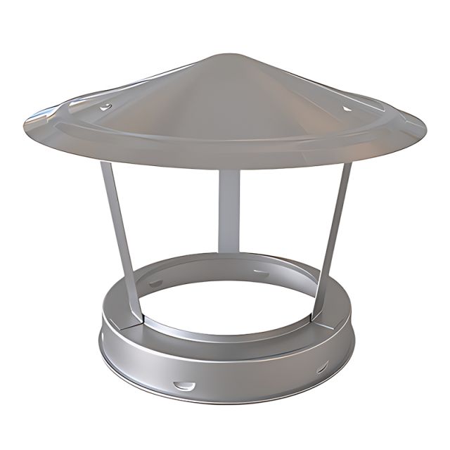 Edelstahlschornstein Regenhaube ID 130-150-180-200 mm