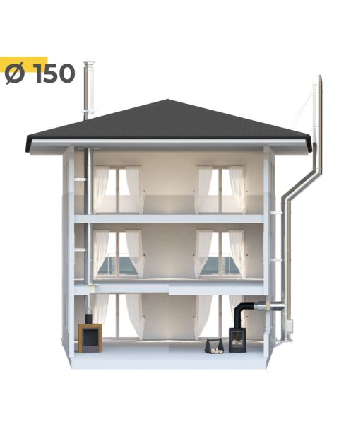 Ø 150mm Schornstein online konfigurieren