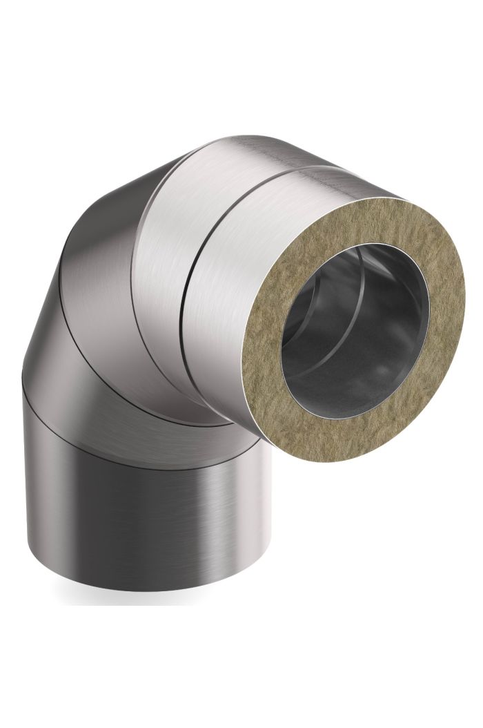 Steck-Fit - Versatzbogen 90° Ø 180mm - Matt