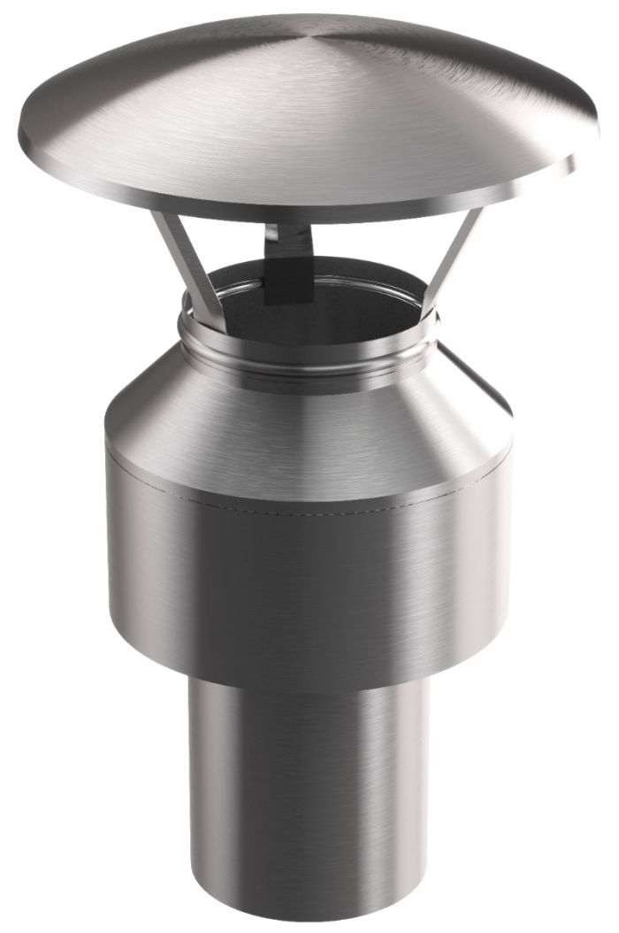 Steck-Fit - Regenhaube Ø 150 mm - Matt