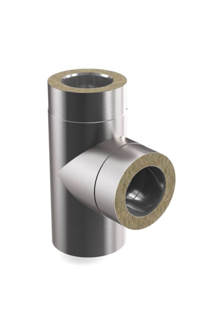 Steck-Fit Feuerungsanschluss / T-Element Ø 100-130-150-180-200 mm