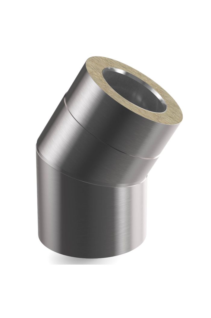 Steck-Fit - Versatzbogen 30° Ø 200mm - Matt